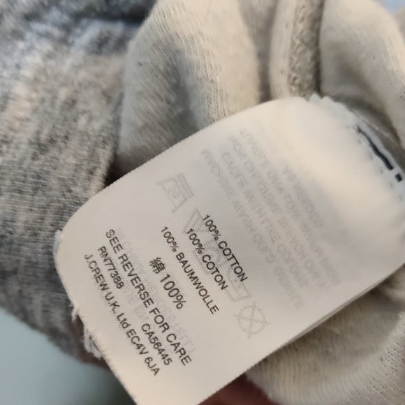 J. Crew Knit Goods Mens Light Gray Half Zip Double Knit Pullover Size Small - Picture 6 of 6